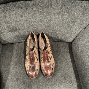 Women Lartiste Soring Step Ankle Boots  Brown and Tan Size 9.5